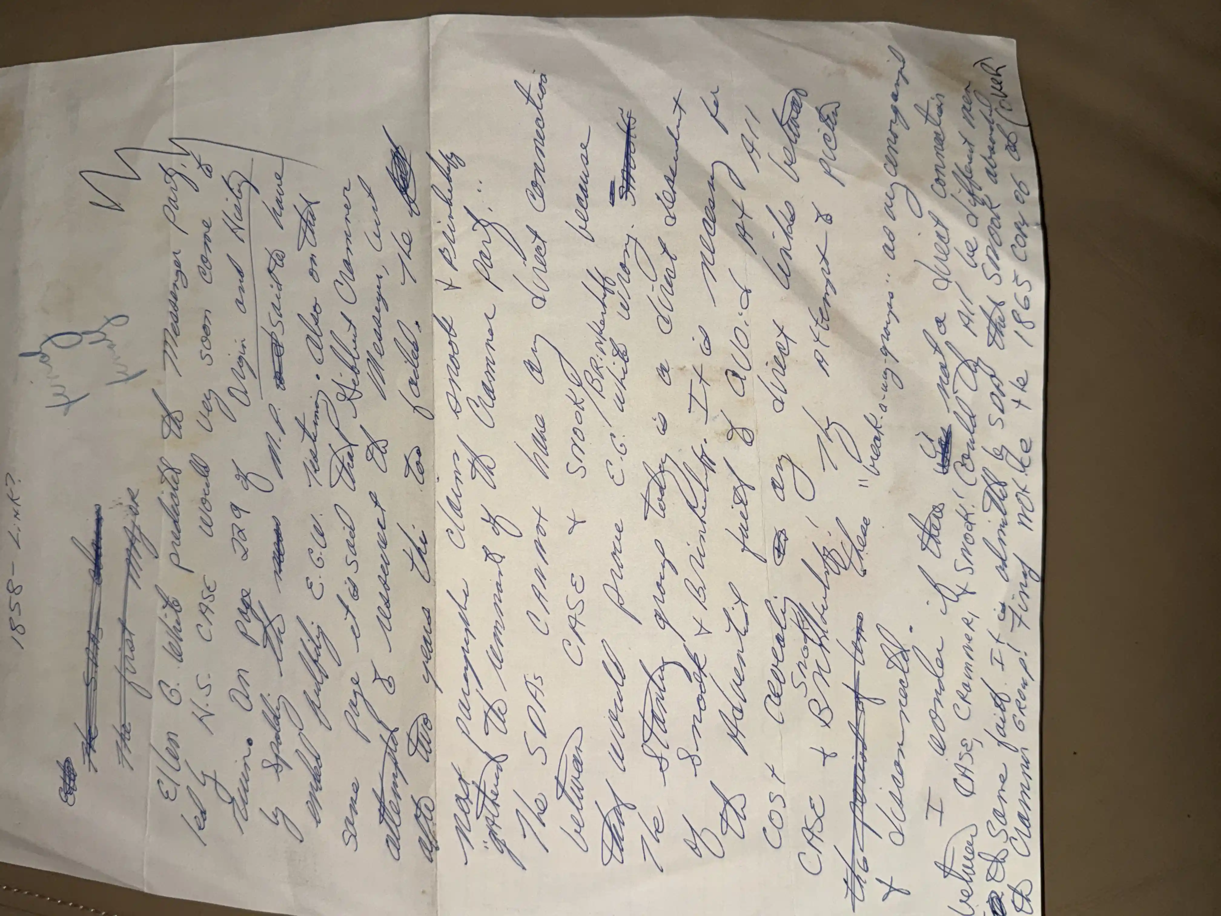 Notes on Case, Snook etc